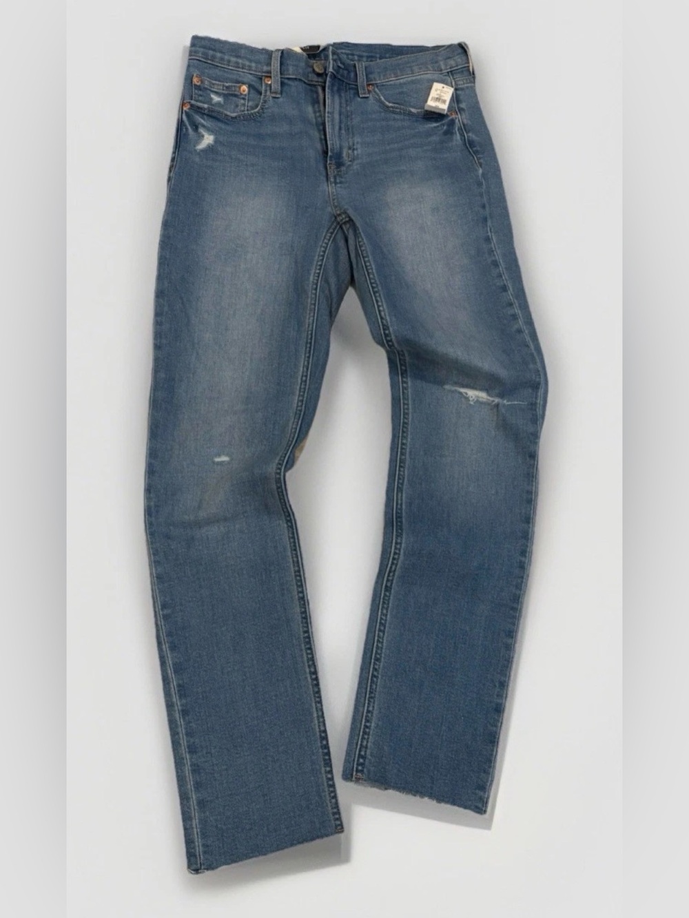 Gap Vintage Slim Mid Rise Jeans New With Tags Size 28 Tall Distressed Denim